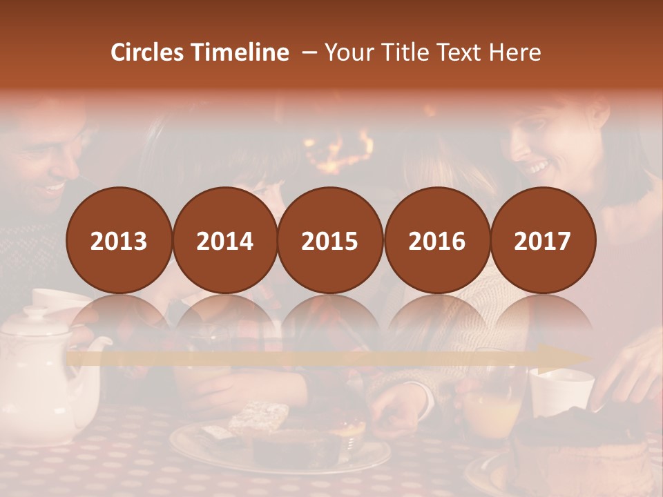 Forties Caucasian Dad PowerPoint Template