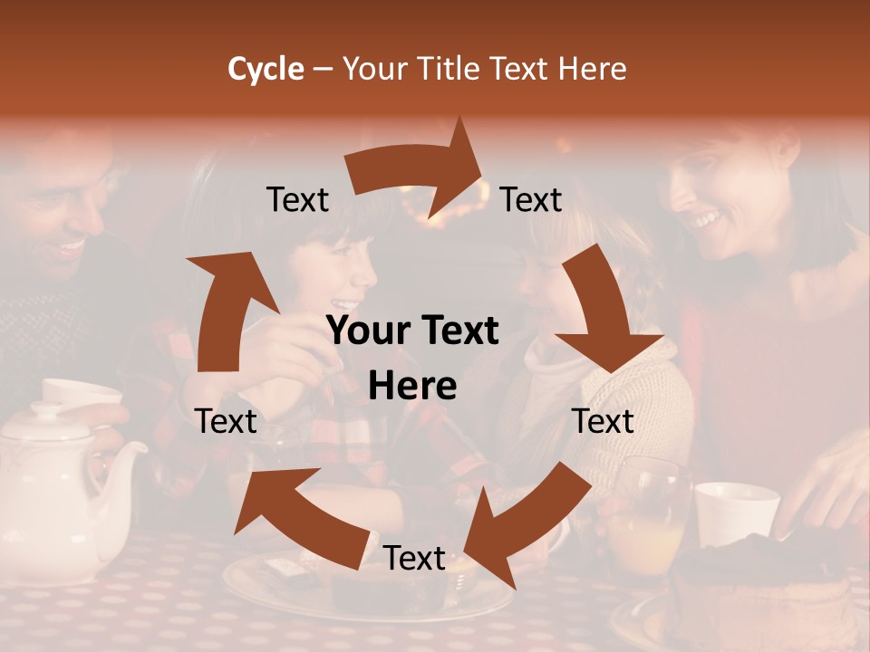 Forties Caucasian Dad PowerPoint Template