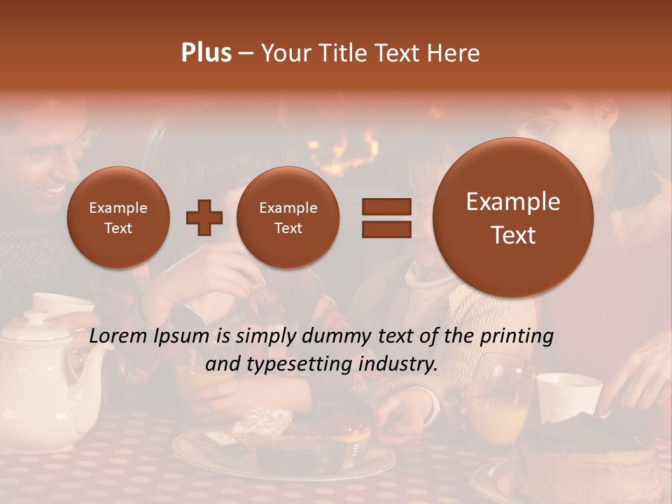 Forties Caucasian Dad PowerPoint Template