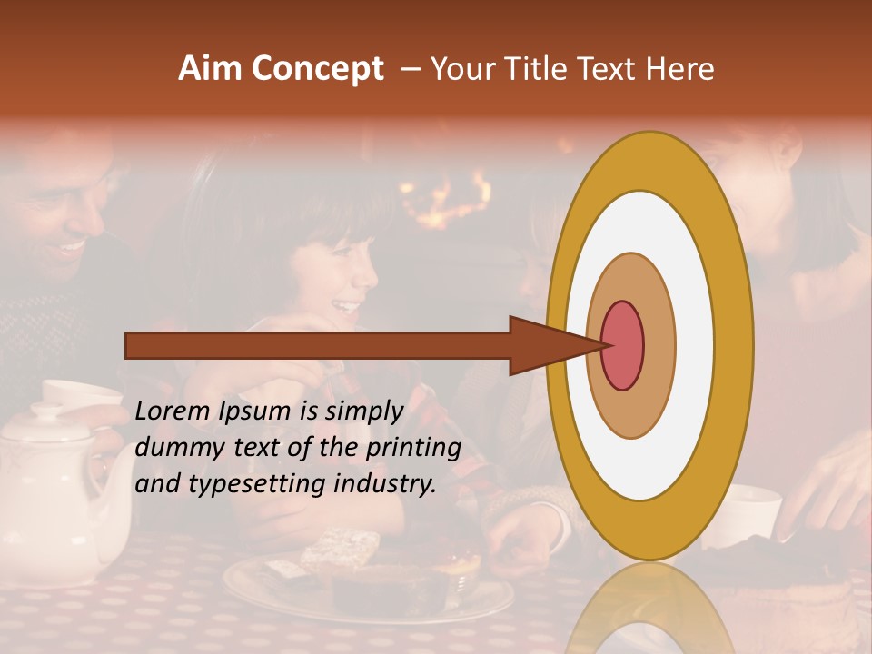 Forties Caucasian Dad PowerPoint Template