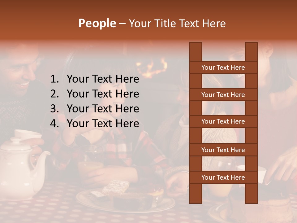 Forties Caucasian Dad PowerPoint Template