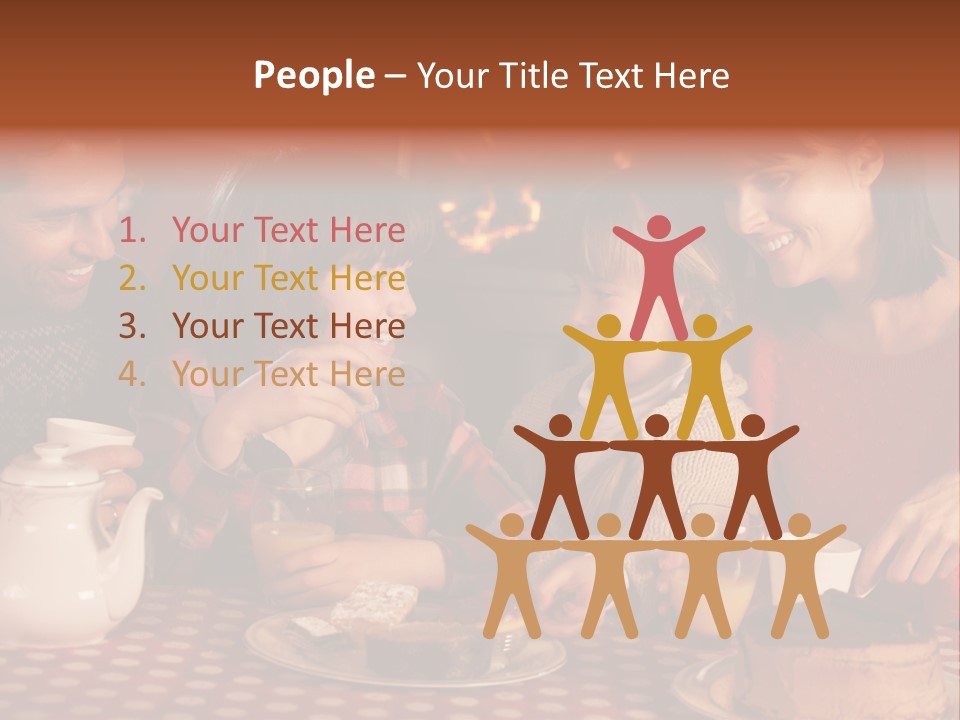 Forties Caucasian Dad PowerPoint Template