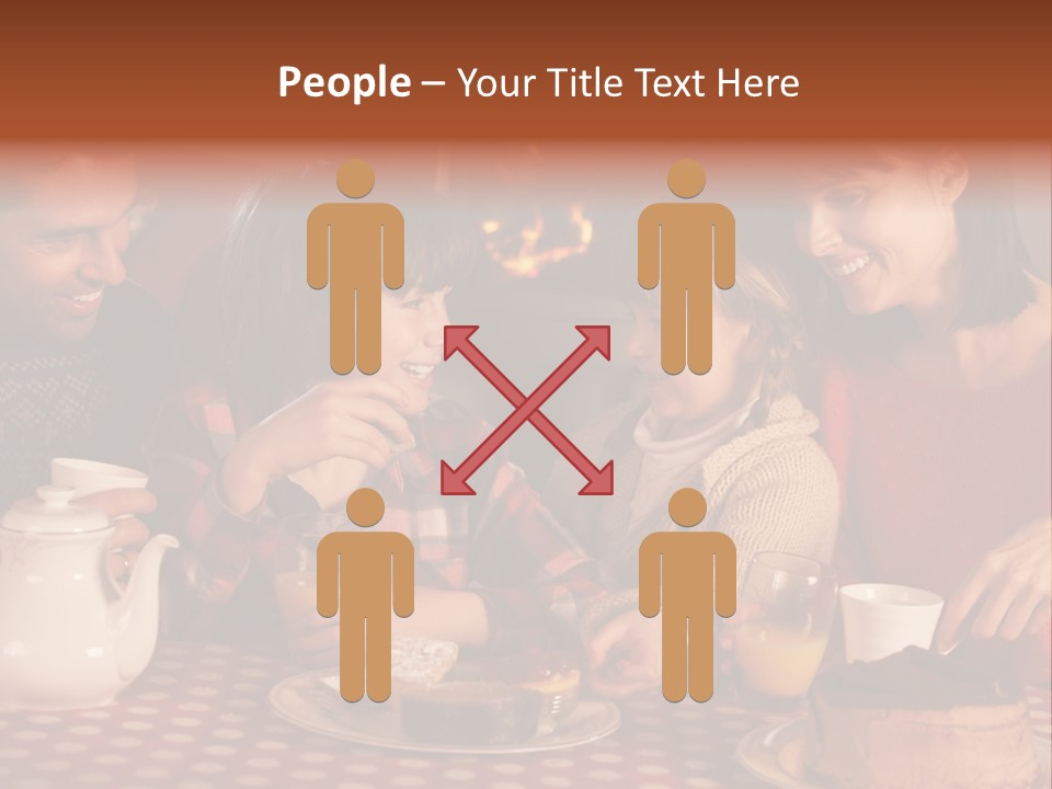 Forties Caucasian Dad PowerPoint Template