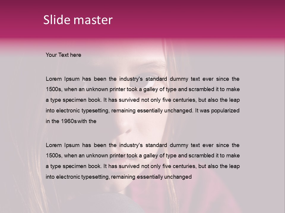 Face Depressed Social PowerPoint Template