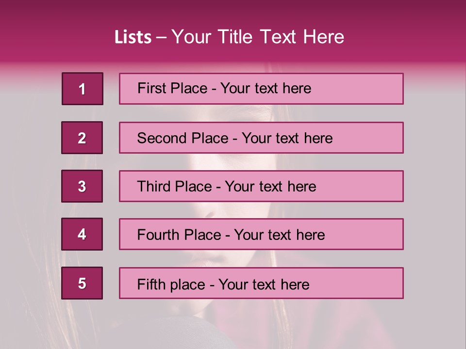Face Depressed Social PowerPoint Template
