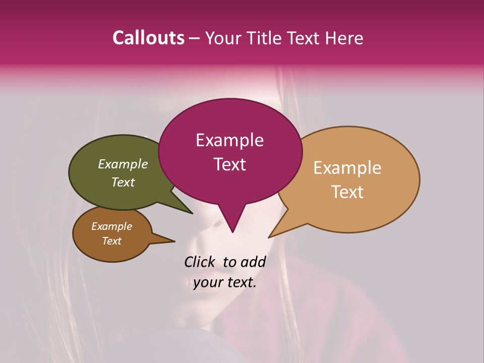 Face Depressed Social PowerPoint Template