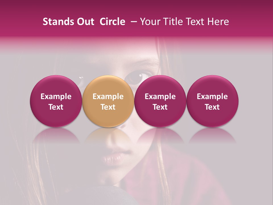 Face Depressed Social PowerPoint Template