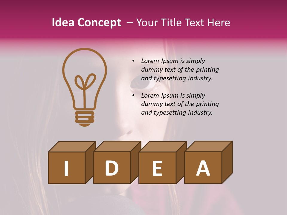 Face Depressed Social PowerPoint Template