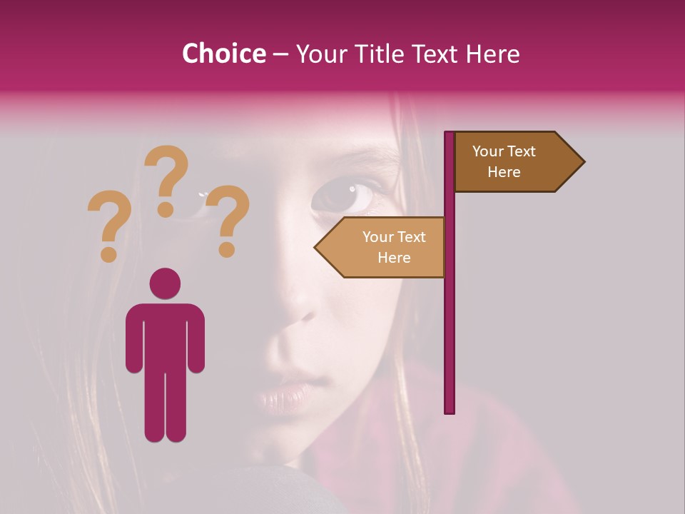 Face Depressed Social PowerPoint Template