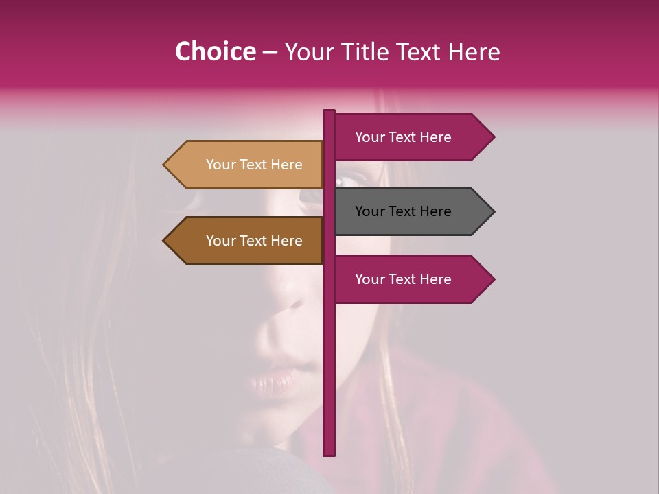 Face Depressed Social PowerPoint Template