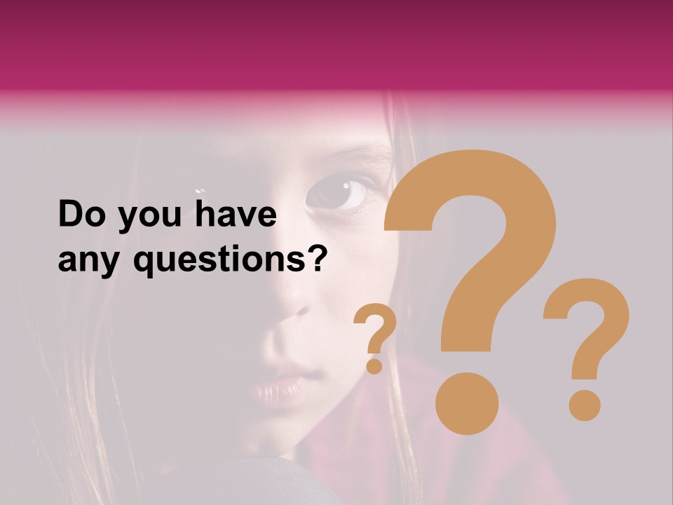 Face Depressed Social PowerPoint Template