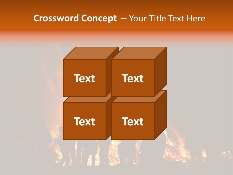 Walpurgisnacht Fire Burn PowerPoint Template