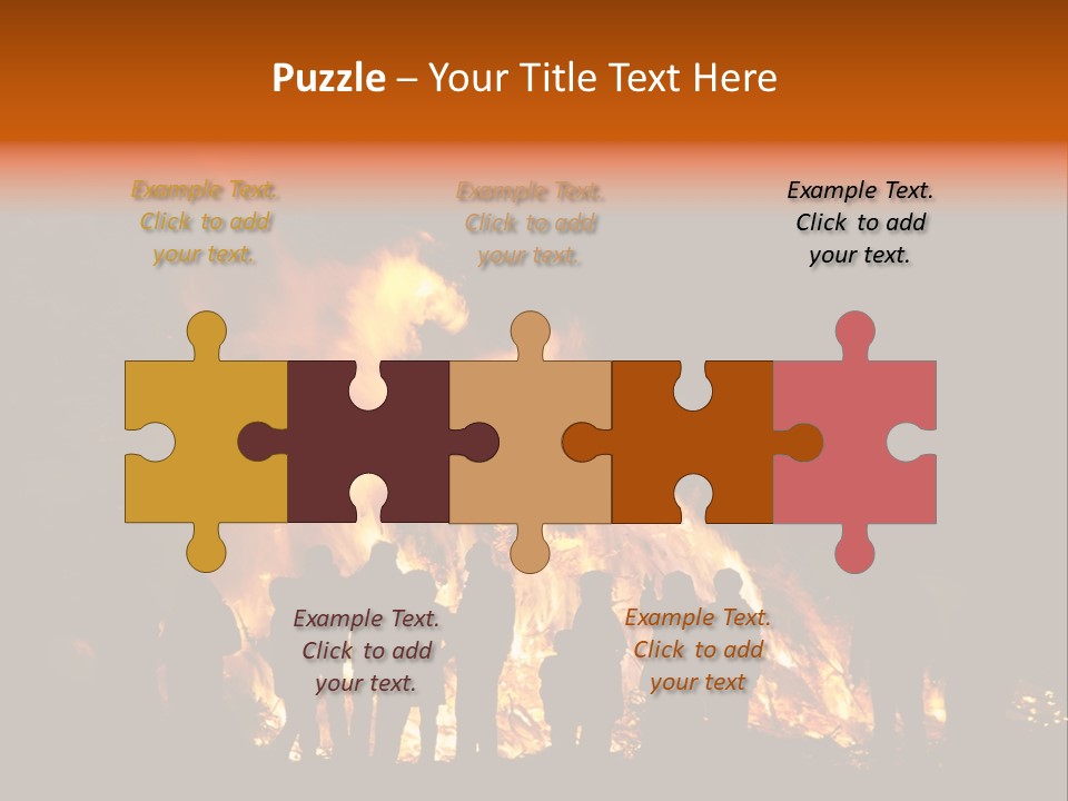 Walpurgisnacht Fire Burn PowerPoint Template