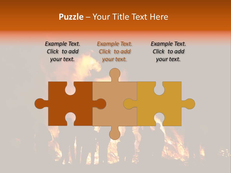 Walpurgisnacht Fire Burn PowerPoint Template