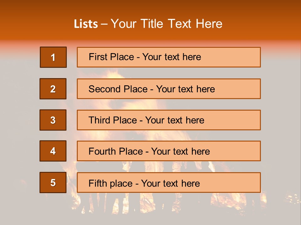 Walpurgisnacht Fire Burn PowerPoint Template