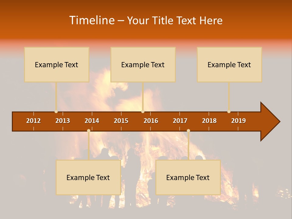 Walpurgisnacht Fire Burn PowerPoint Template
