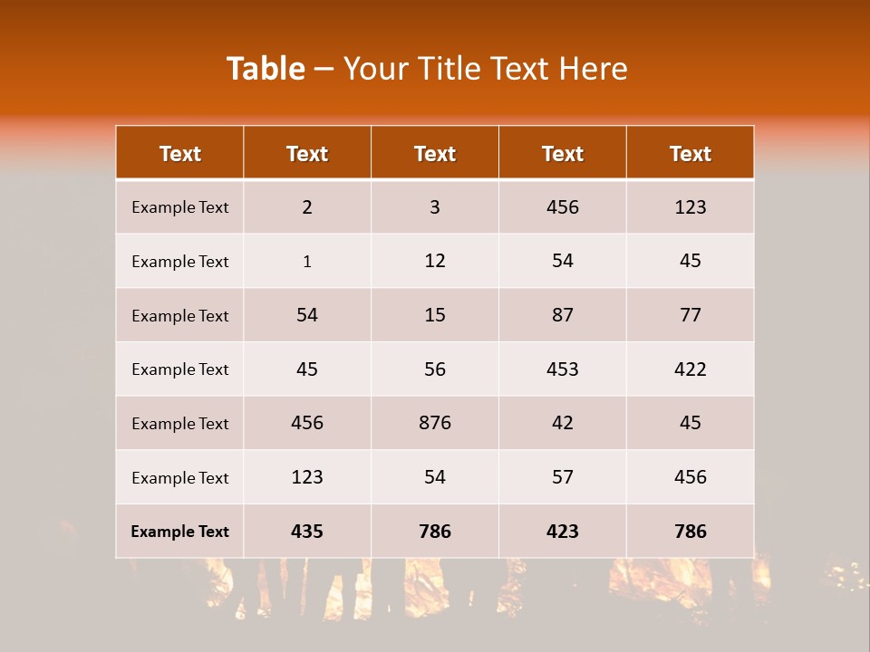 Walpurgisnacht Fire Burn PowerPoint Template