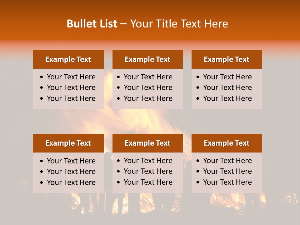 Walpurgisnacht Fire Burn PowerPoint Template