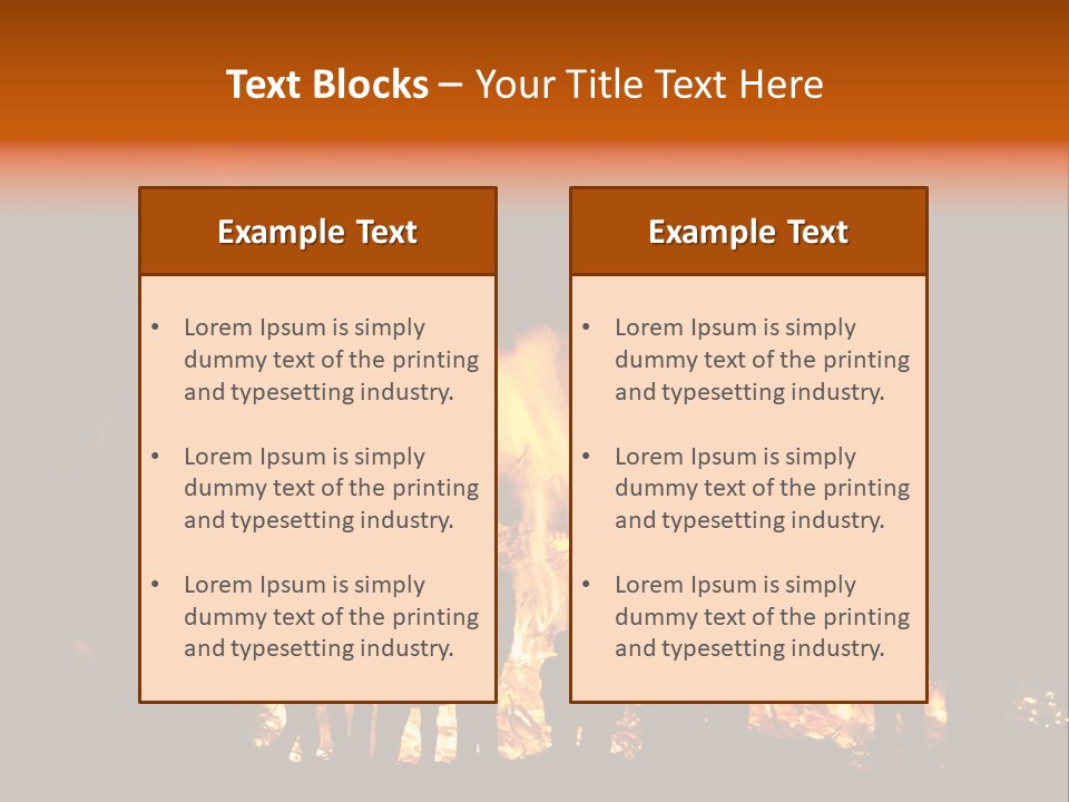 Walpurgisnacht Fire Burn PowerPoint Template