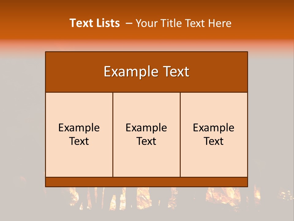 Walpurgisnacht Fire Burn PowerPoint Template