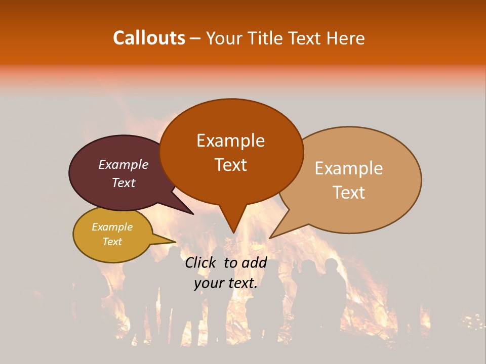 Walpurgisnacht Fire Burn PowerPoint Template