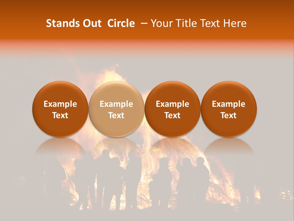 Walpurgisnacht Fire Burn PowerPoint Template