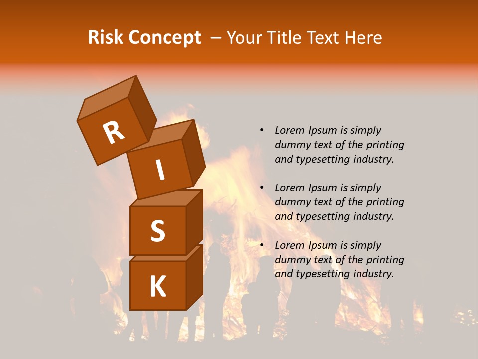 Walpurgisnacht Fire Burn PowerPoint Template