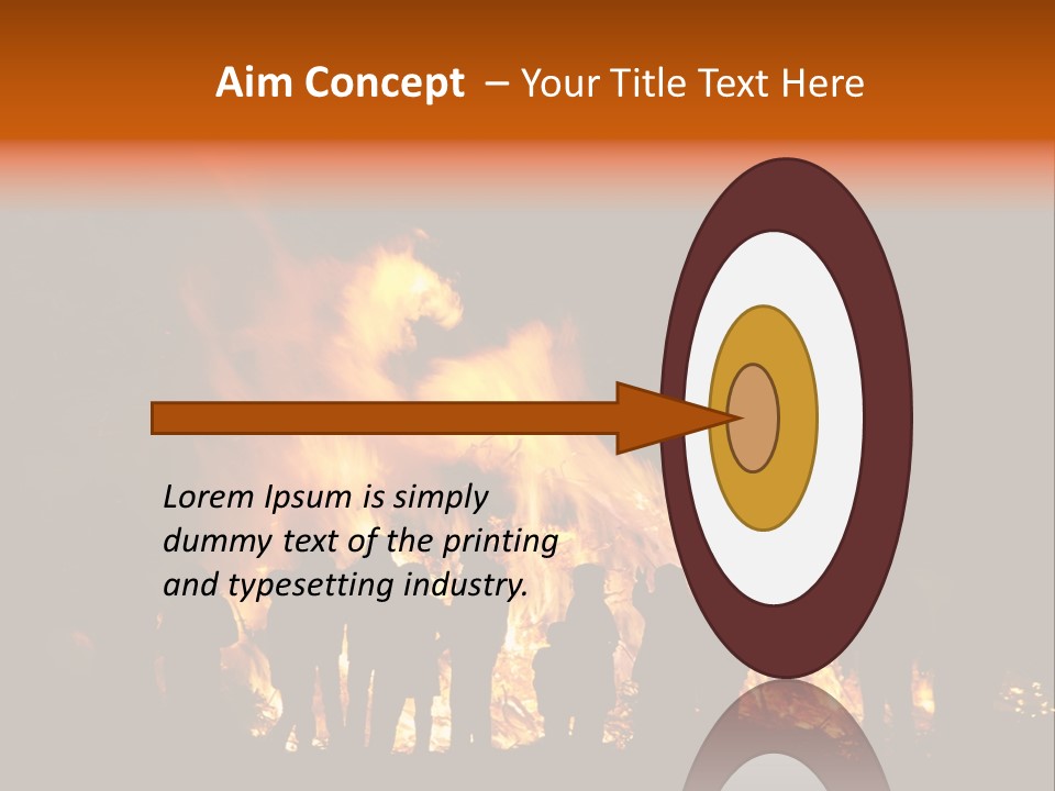 Walpurgisnacht Fire Burn PowerPoint Template