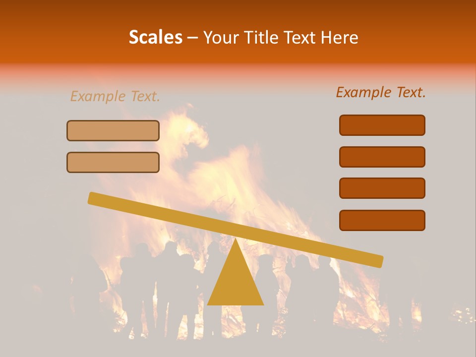 Walpurgisnacht Fire Burn PowerPoint Template