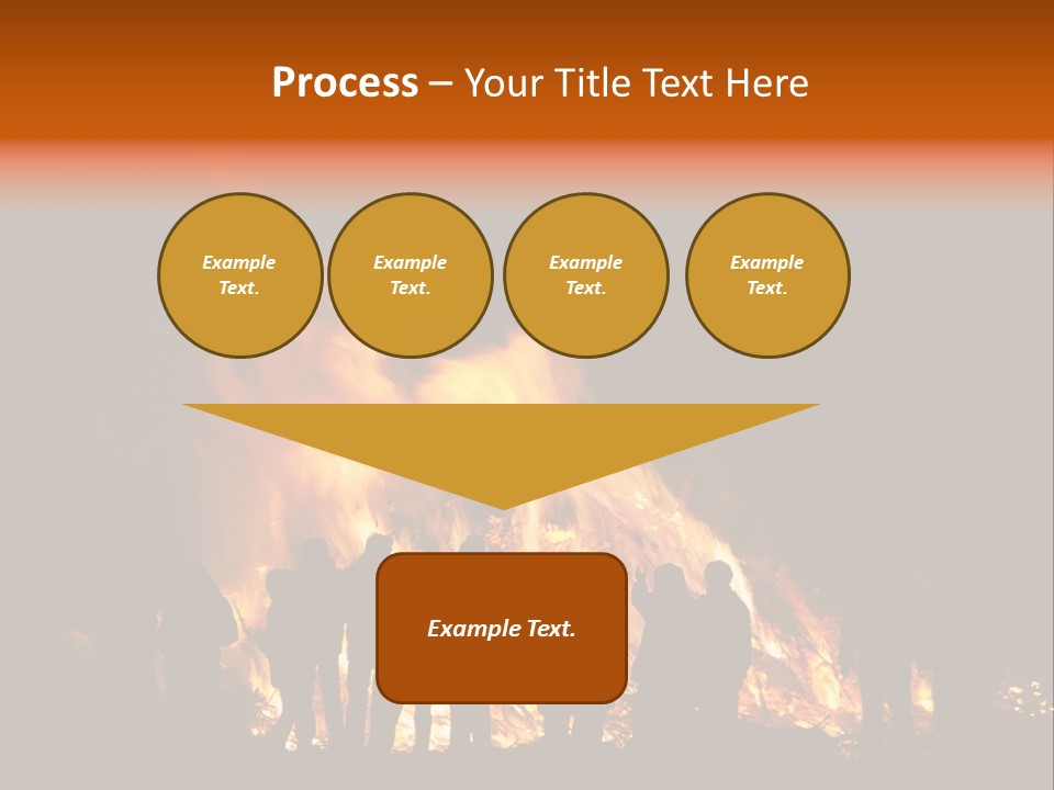 Walpurgisnacht Fire Burn PowerPoint Template