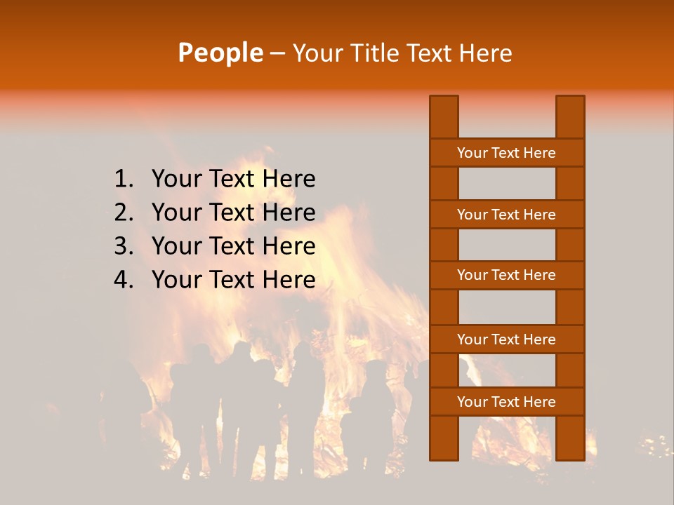 Walpurgisnacht Fire Burn PowerPoint Template