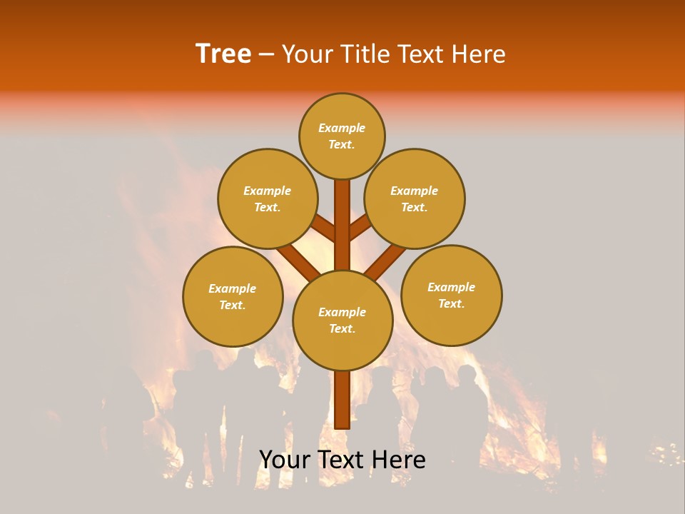 Walpurgisnacht Fire Burn PowerPoint Template
