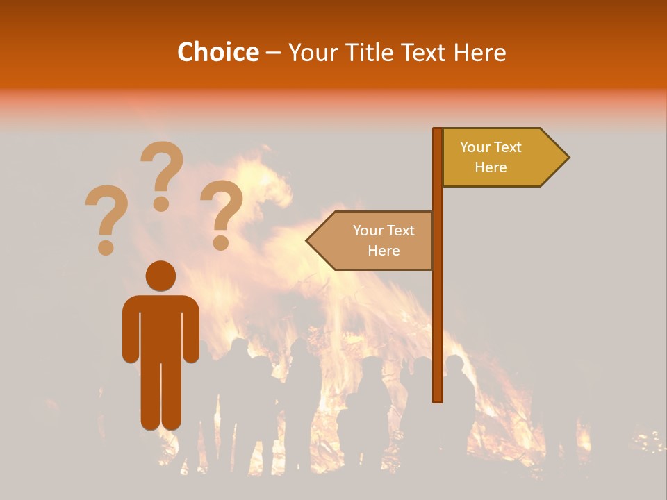 Walpurgisnacht Fire Burn PowerPoint Template