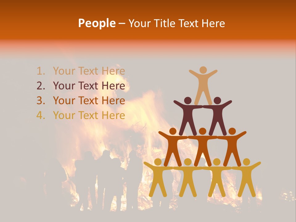 Walpurgisnacht Fire Burn PowerPoint Template