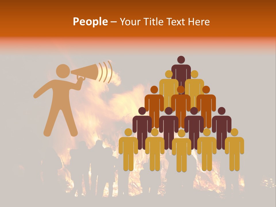 Walpurgisnacht Fire Burn PowerPoint Template