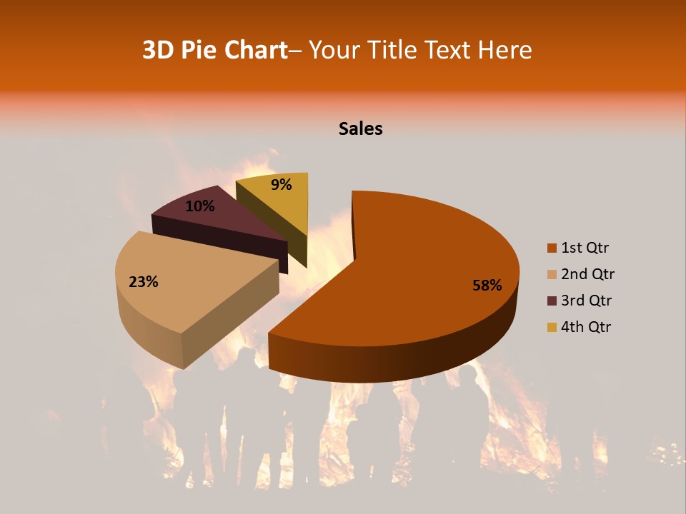 Walpurgisnacht Fire Burn PowerPoint Template