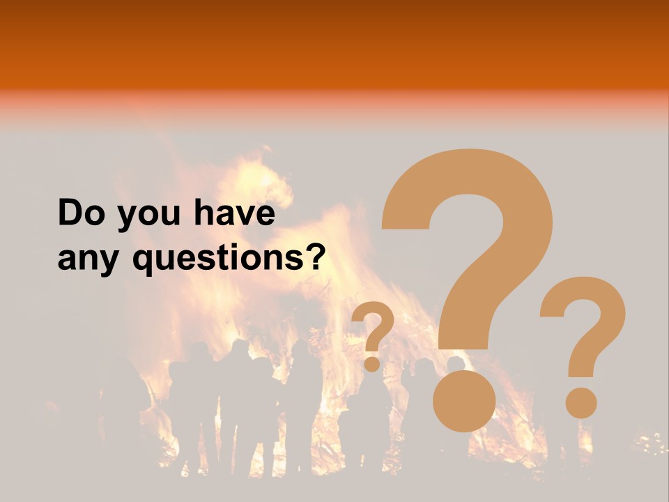 Walpurgisnacht Fire Burn PowerPoint Template