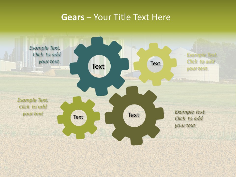 Protection Sky Field PowerPoint Template