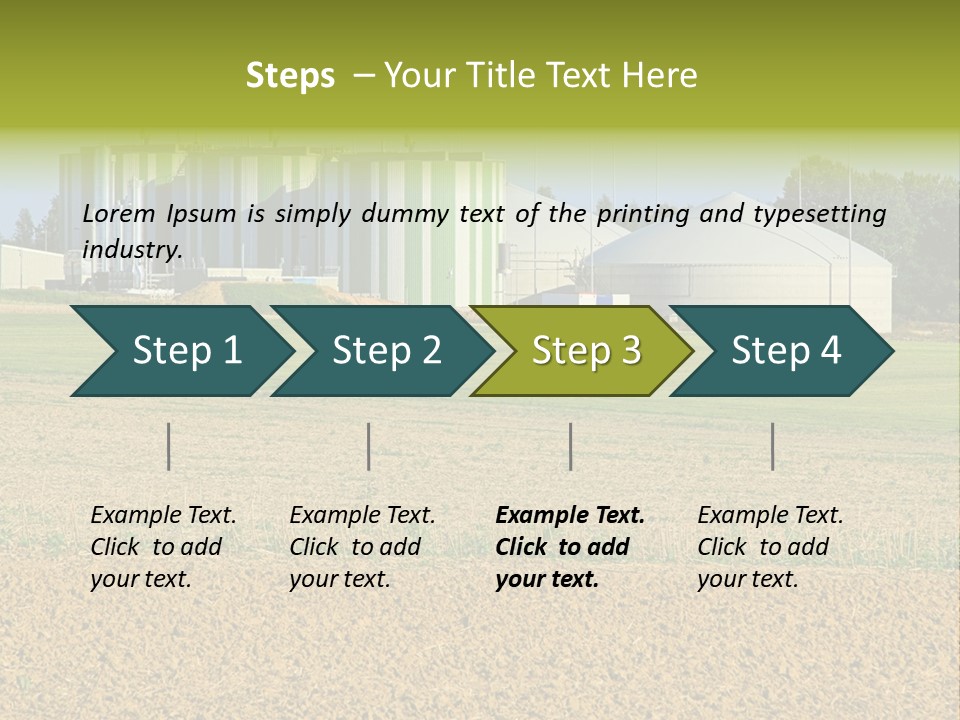 Protection Sky Field PowerPoint Template