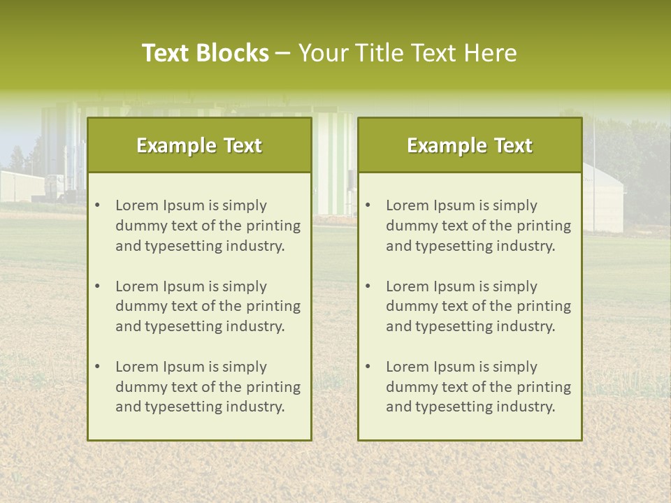 Protection Sky Field PowerPoint Template