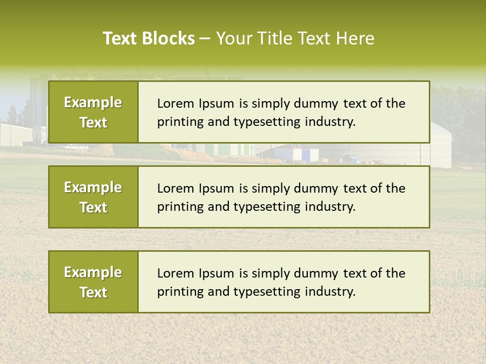 Protection Sky Field PowerPoint Template