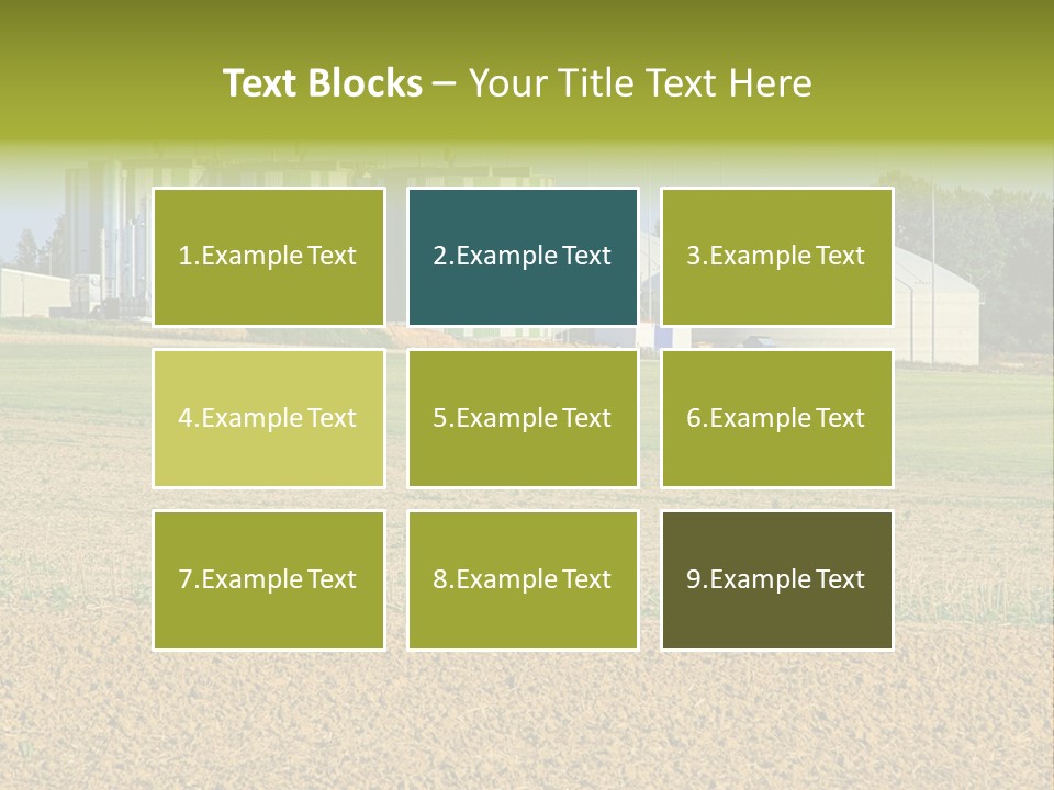 Protection Sky Field PowerPoint Template