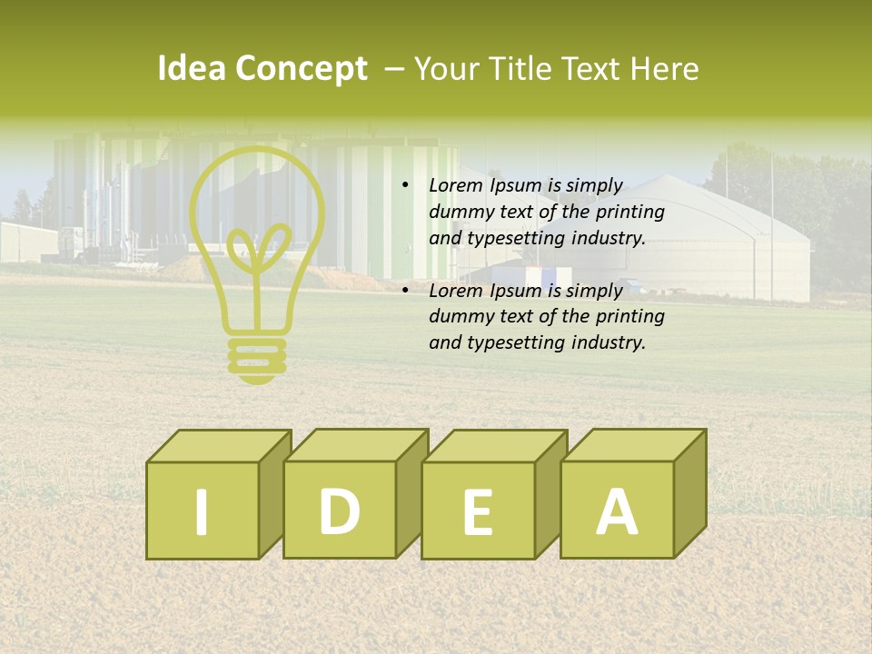 Protection Sky Field PowerPoint Template