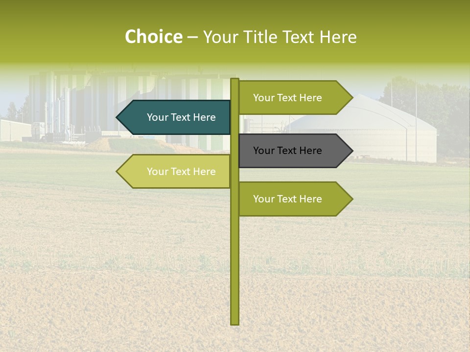 Protection Sky Field PowerPoint Template