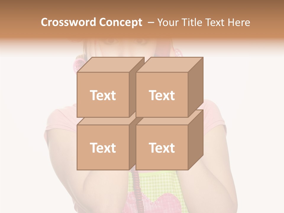 Apron Listening Green PowerPoint Template