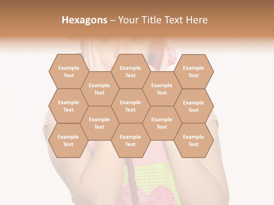 Apron Listening Green PowerPoint Template