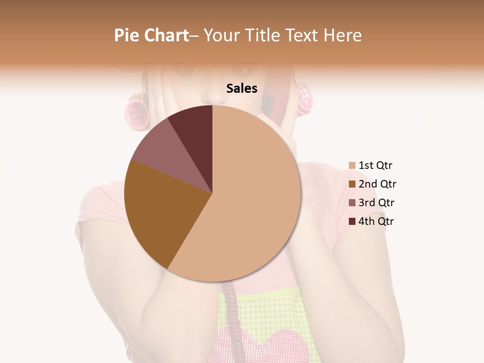 Apron Listening Green PowerPoint Template