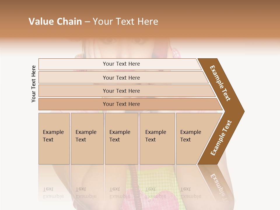 Apron Listening Green PowerPoint Template