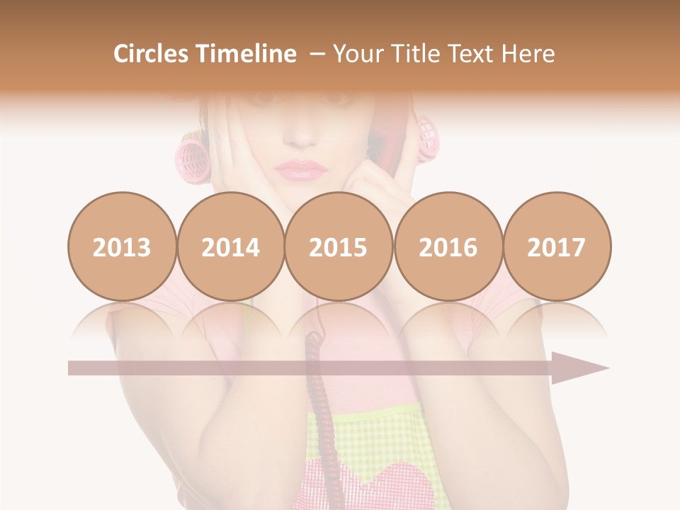 Apron Listening Green PowerPoint Template