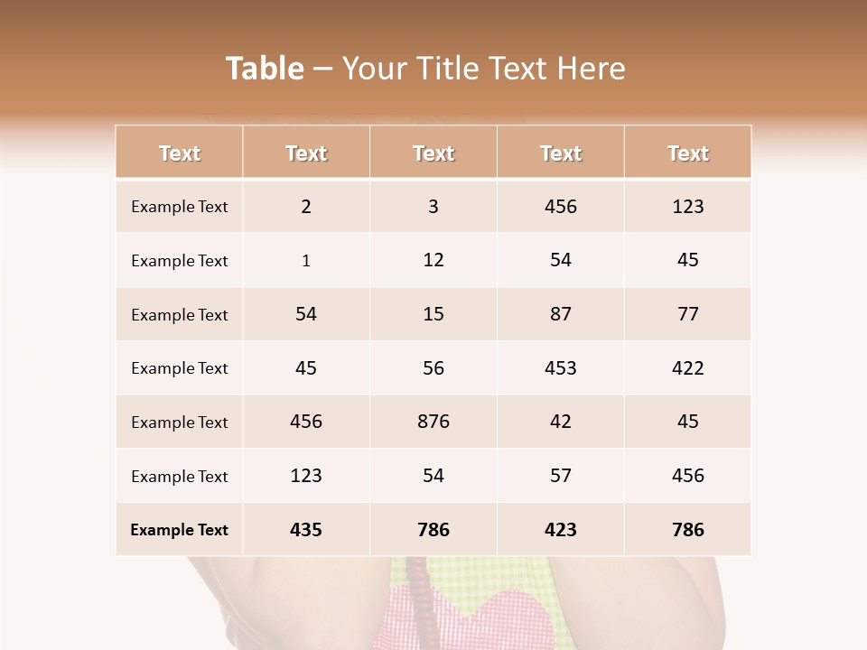 Apron Listening Green PowerPoint Template